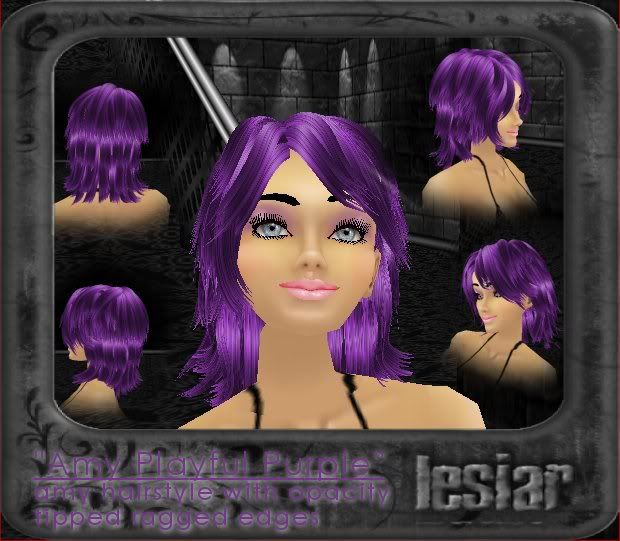 Amy Playful Purple Hairstyle