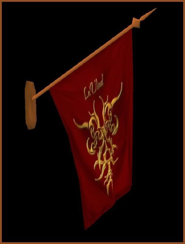 LeVlad Red and Gold Flag