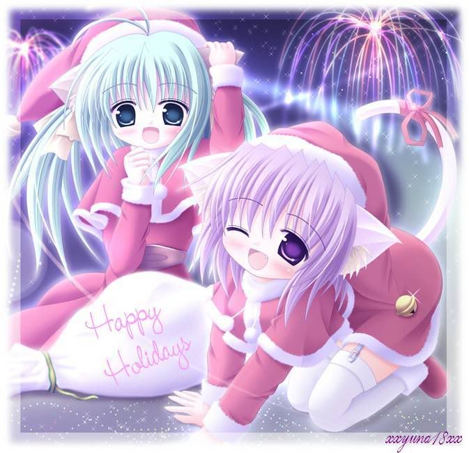 04xmas556621.jpg happy holidays 2 cute anime cat girls image by Tales_of_Symphonia