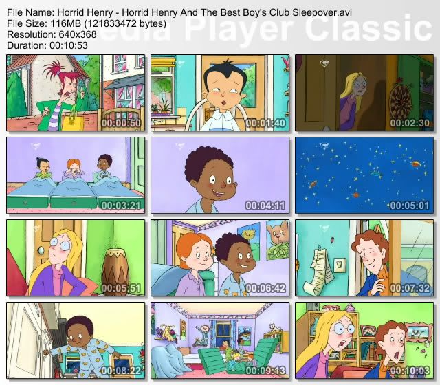 Horrid Henry   SUNE03   Horrid Henry And The Best Boy's Club Sleepover (18 February 2009) [PDTV (Xvi preview 0