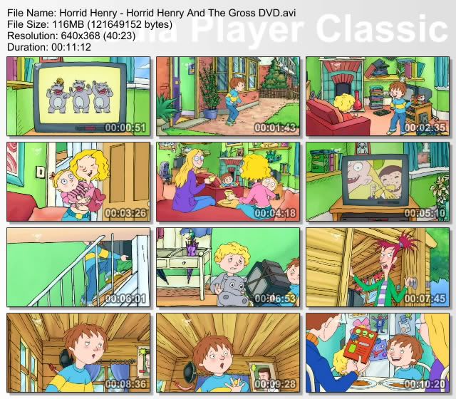 Horrid Henry   SUNE11   Horrid Henry And The Gross DVD (09 April 2009) [PDTV (XviD)] preview 0