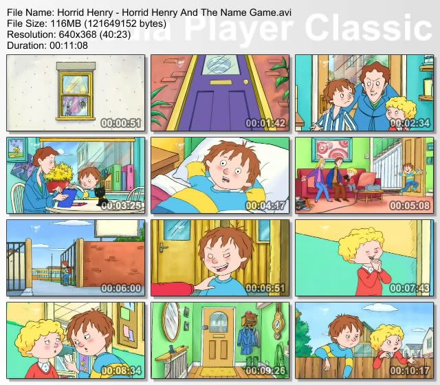 Horrid Henry   SUNE10   Horrid Henry And The Name Game (08 April 2009) [PDTV (XviD)] preview 0