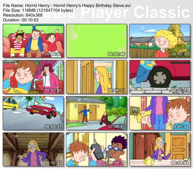 Horrid Henry   SUNE04   Happy Birthday Steve (19 February 2009) [PDTV (XviD)] preview 0