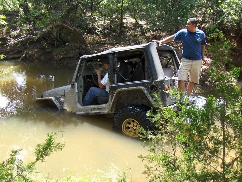 Jeeps in Water