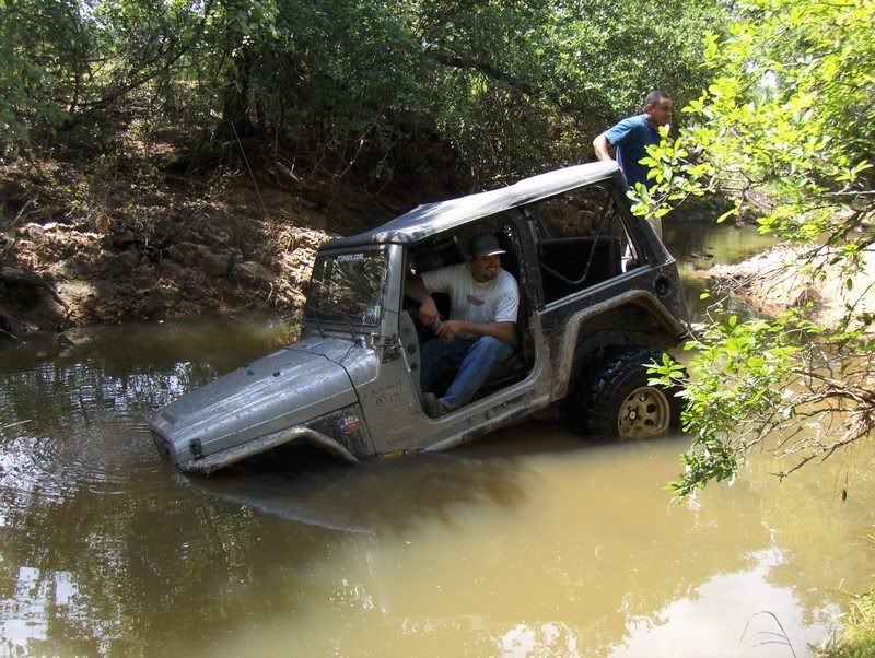 Jeeps in Water