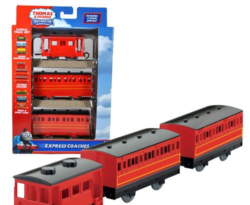 Thomas Trackmaster Express Coaches 3 Car Set W Tracks Ebay