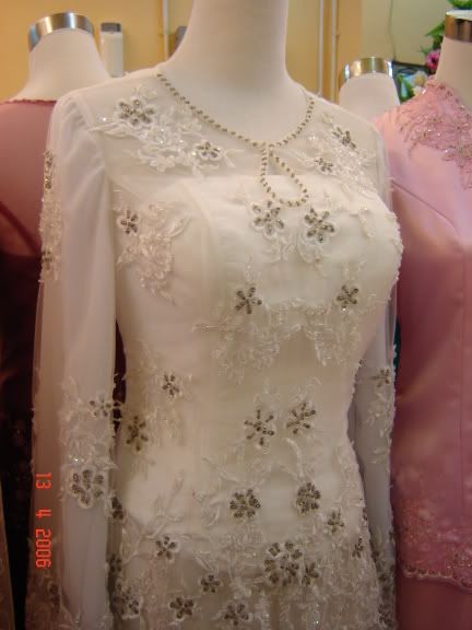 baju pengantin print