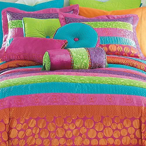 seventeen tangerine dreams full/queen girl comforter set valance seventeen tangerine dreams full/queen girl comforter set valance