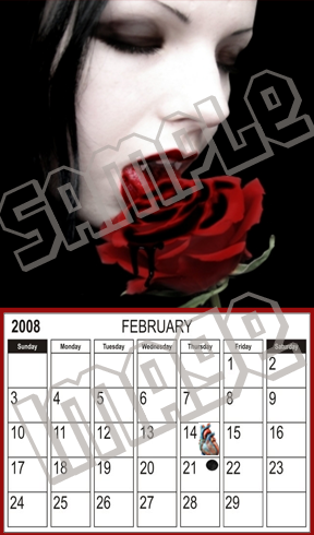 Gothic Female Calendar