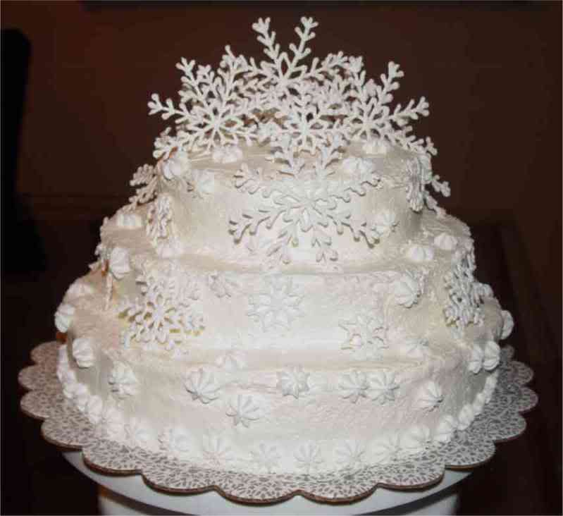 christmas wedding cakes images