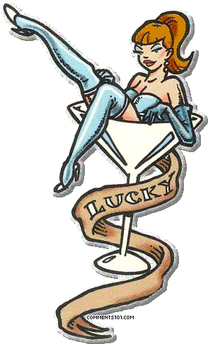 Lady Luck Tattoo Girl T. This retro cutie tattoo design can now be yours on