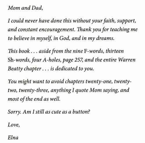 dedication quotes for parents. Dedication