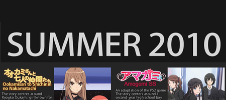Summer 2010 Anime Chart