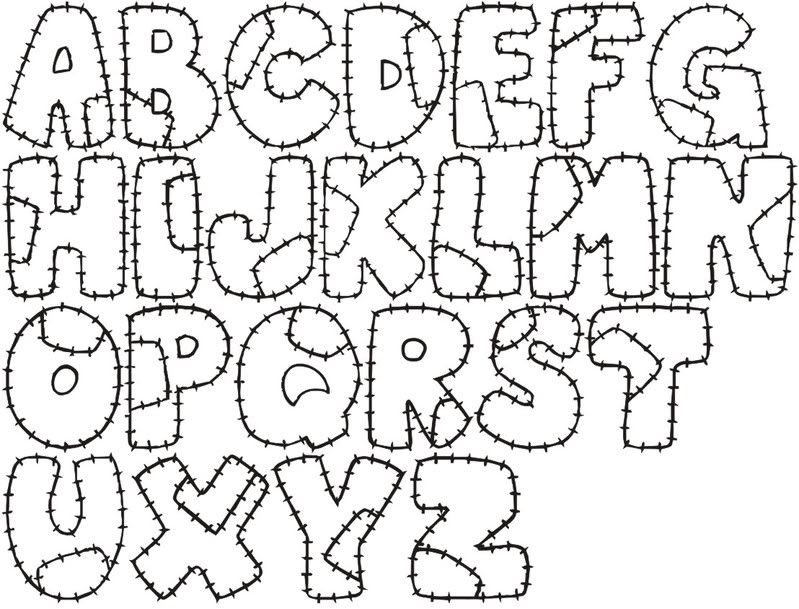 moldes de letras image