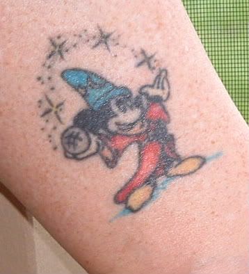 I've got 3 Mickey tattoos. Here are pics of 2 of them: