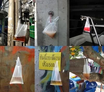 Plastic bag as a substitute for plastic water bottle