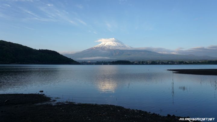 2019五月獨遊日本看富士山和賞花 (清晨的富士山🗻(二))