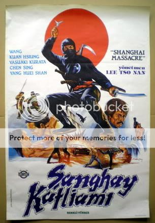 Turkish Drawing Movie Poster Shanghai Massacre Gang War