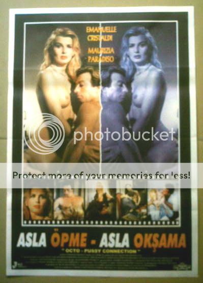 Turkish Movie Poster Octopussy Connection Emanuelle Cristaldi Maurizia