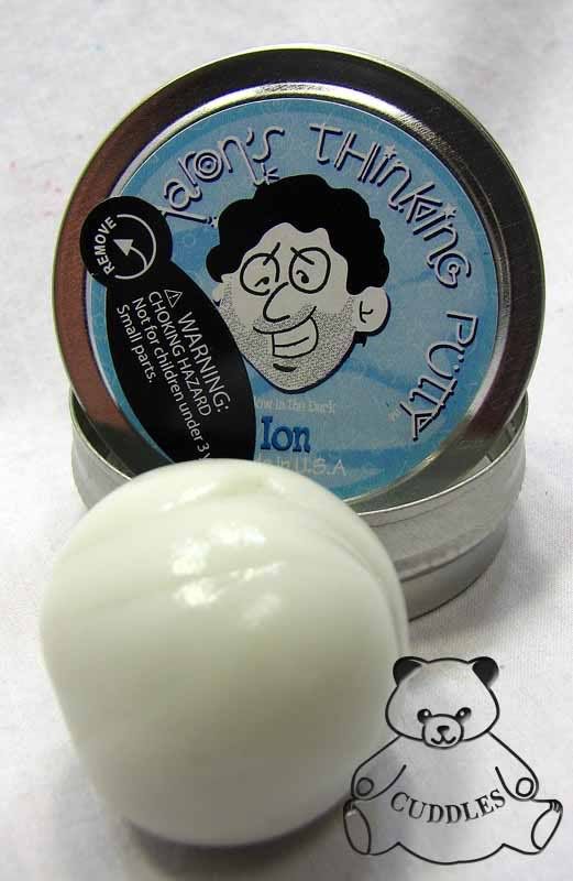 Ion Glow in Dark Crazy Aarons Thinking Putty Blue Crypton Fun Silly 2