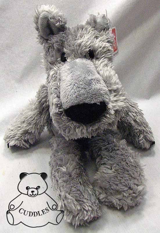 Woodsy Wolf Dog Gray Gund Plush Toy Stuffed Animal Halloween Floppy 